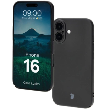 Etui Bizon Case Łupka do iPhone 16, czarne