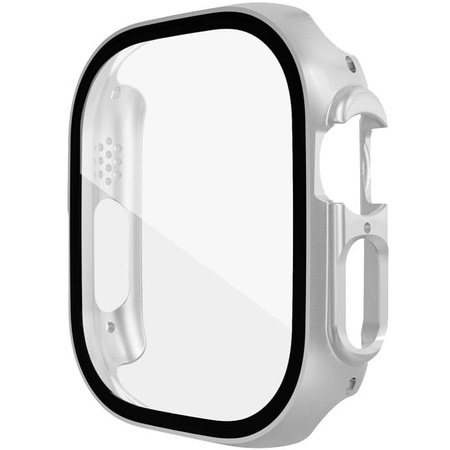 Etui Bizon Case Watch Adamo do Apple Watch Ultra 49mm, srebrne