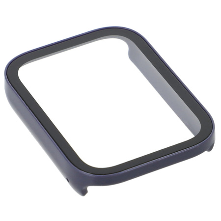 Etui Bizon Case+Glass Watch do Xiaomi Smart Band 8 Pro, niebieskie