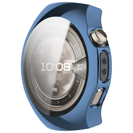 Etui z osłoną ekranu Bizon Case Watch Felipe do Huawei Watch 5 46mm, niebieskie