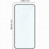 Szkło hartowane Bizon Glass Edge Duo do Galaxy S25 FE / S24 FE / A36 5G / A56 5G, czarna ramka, 2 sztuki