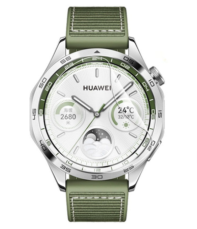 Folia hydrożelowa na ekran Bizon Glass Watch Hydrogel Duo do Huawei Watch GT 4 46 mm, 2 sztuki