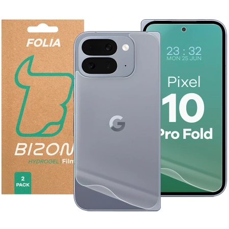 Folia hydrożelowa na tył i przód Bizon Glass Hydrogel Pack do Google Pixel 10 Pro Fold 