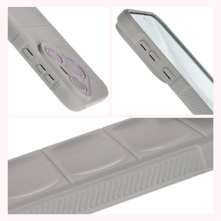 Pancerne etui Bizon Case Tur do Huawei Pura 70, jasnoszare