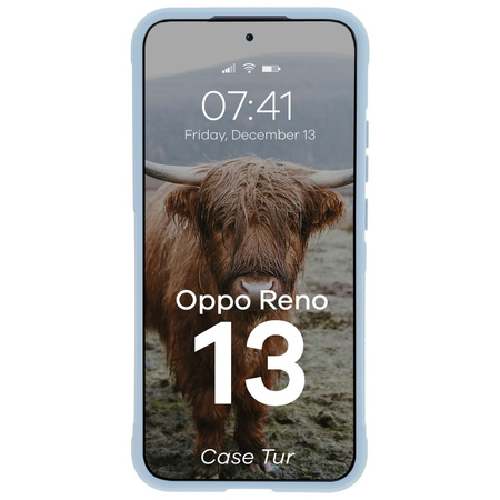 Pancerne etui Bizon Case Tur do Oppo Reno13, jasnoniebieskie