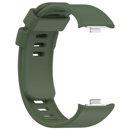 Pasek Bizon Strap Watch Silicone B do Xiaomi Redmi Watch 5/4 / Smart Band 9/8 Pro, ciemnozielony