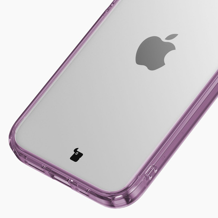 Etui Bizon Case Halo do iPhone 15, przezroczysto-fioletowe