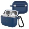 Silikonowe etui z karabińczykiem Bizon Case Headphone Silicone do AirPods Pro 3, granatowe