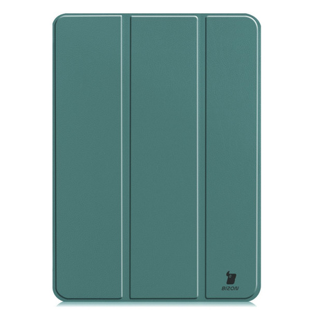 Etui Bizon Case Tab Croc do iPad Pro 11" 5 gen. 2024, ciemnozielone