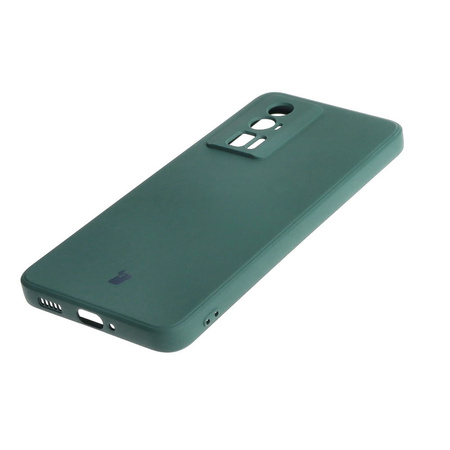 Etui Bizon Case Silicone Sq do Xiaomi Poco F5 Pro, ciemnozielone