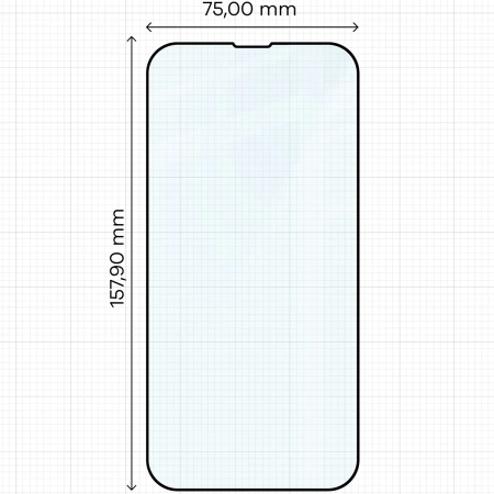 Szkło hartowane Bizon Glass Edge Duo do iPhone 14 Plus / 13 Pro Max, czarna ramka, 2 sztuki