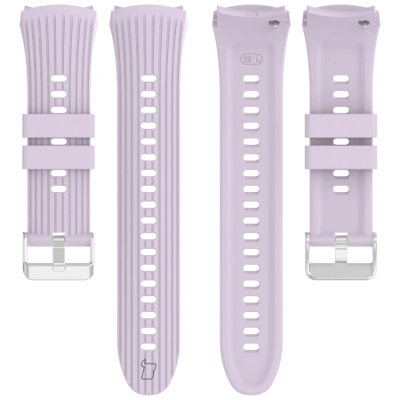 Silikonowy pasek Bizon Strap Watch Silicone T do Huawei Watch 5 46 mm, fioletowy