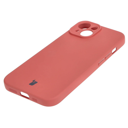Etui Bizon Case Silicone do Apple iPhone 15, brudny róż