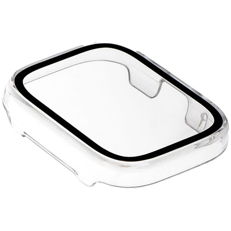 Etui Bizon Case+Glass Watch do Xiaomi Redmi Watch 3 Active, przezroczyste