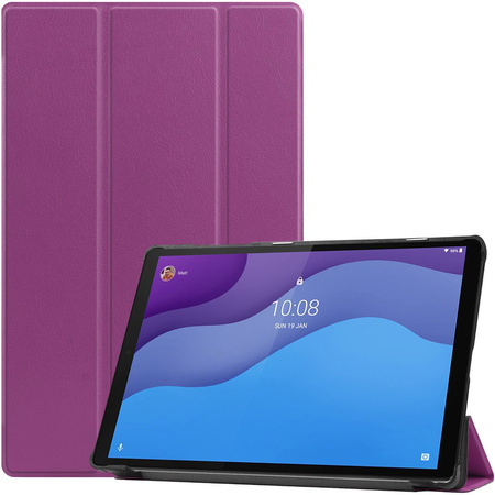 Etui Bizon Case Tab Croc do Lenovo Tab M10 Gen 2, ciemnofioletowe