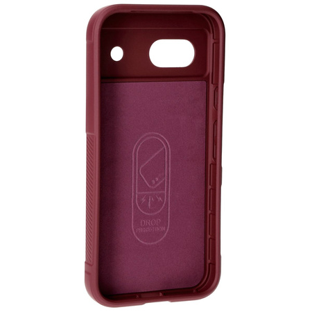 Pancerne etui Bizon Case Tur do Google Pixel 8a, burgundowe
