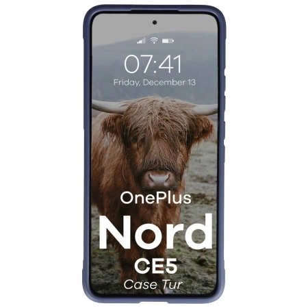 Pancerne etui Bizon Case Tur do OnePlus Nord CE5 5G, granatowe