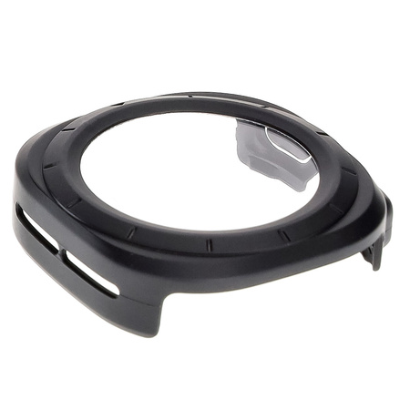 Etui ze szkłem do zegarka Bizon Case Watch Adamo do Galaxy Watch Ultra 2 / 1, matowo czarne