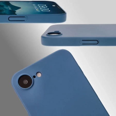 Etui Bizon Case Łupka do iPhone 16e, niebieskie