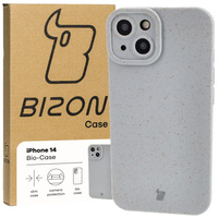 Ekologiczne etui Bizon Bio-Case do iPhone 14, szare