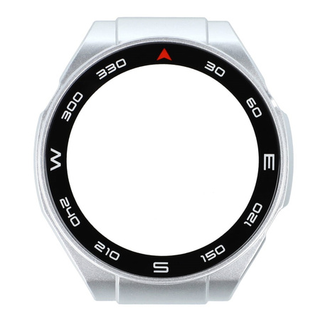 Etui Bizon Case+Glass Set do Huawei Watch Ultimate, srebrne