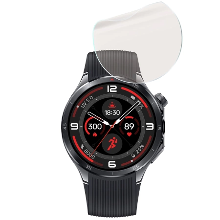 Folia matowa Bizon Glass Watch Film Sun Duo do OnePlus Watch 3, 2 sztuki