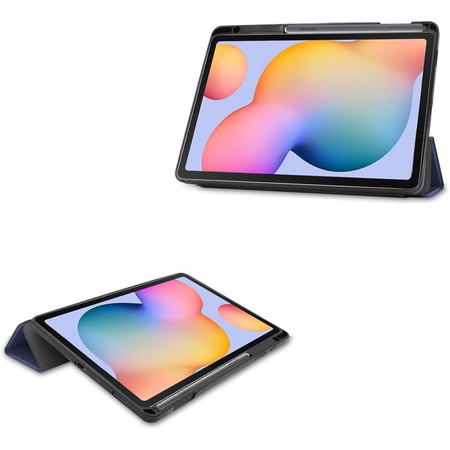 Etui Bizon Case Tab Lizard do Galaxy Tab S6 Lite 2024/2022/2020, granatowe