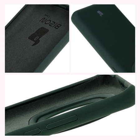 Silikonowe etui Bizon Soft Case do Honor Magic6 Pro, ciemnozielone