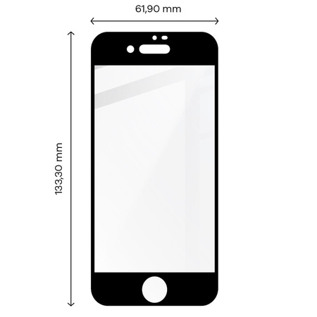 2x Szkło + szybka na aparat Bizon Edge Pack do iPhone SE 2022/2020, 8/7