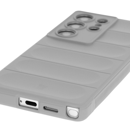 Pancerne etui Bizon Case Tur do Galaxy S25 Ultra, jasnoszare