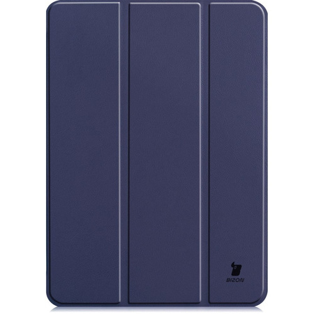 Etui Bizon Case Tab Croc do Apple iPad Pro 11 2022/2021/2020/2018, granatowe