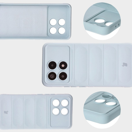 Pancerne etui Bizon Case Tur do Xiaomi Poco F6 Pro, jasnoniebieskie