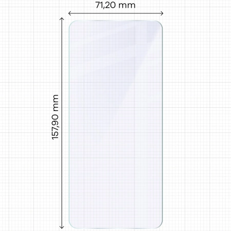 Elastyczne szkło hybrydowe Bizon Glass Mule do iPhone 16 Plus