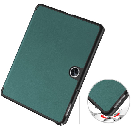 Etui Bizon Case Tab Croc do Oppo Pad Neo, ciemnozielone