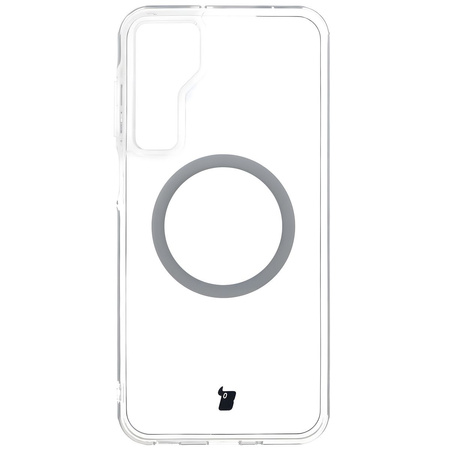 Etui z pierścieniem magnetycznym Bizon Case CrystalO do Galaxy A16 4G/5G, przezroczyste