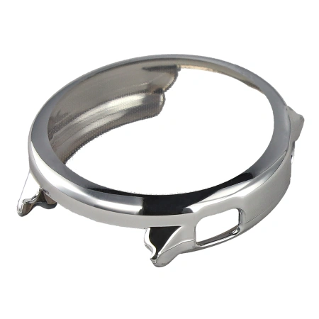 Etui z osłoną ekranu Bizon Case Watch Felipe do Garmin Venu 4 45 mm, srebrne