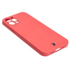 Etui silikonowe z pierścieniem magnetycznym Bizon Case Silicone Magnetic do iPhone 12 Pro, brudnoróżowe