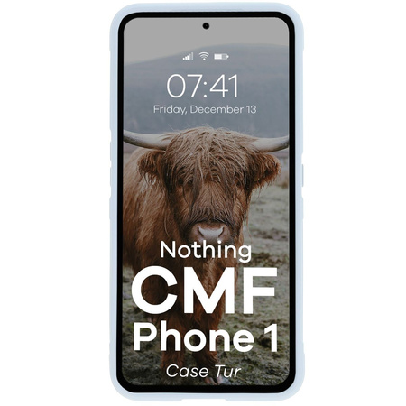 Pancerne etui Bizon Case Tur do Nothing CMF Phone 1, jasnoniebieskie