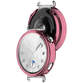 Etui z osłoną ekranu Bizon Case Watch Felipe do Huawei Watch GT6 41 mm, różowe