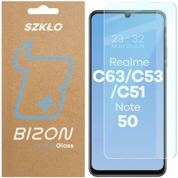Szkło hartowane Bizon Glass Clear 2 do Realme C53 / C51 / Note 50