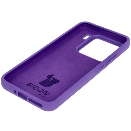 Silikonowe etui Bizon Soft Case do Xiaomi 15, fioletowe