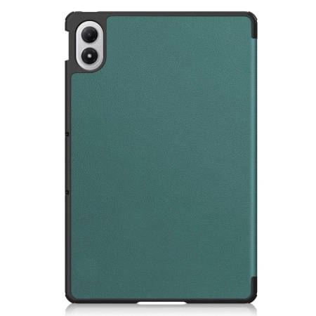 Etui z klapką Bizon Case Tab Croc do Xiaomi POCO Pad M1 / Redmi Pad 2 Pro, ciemnozielone