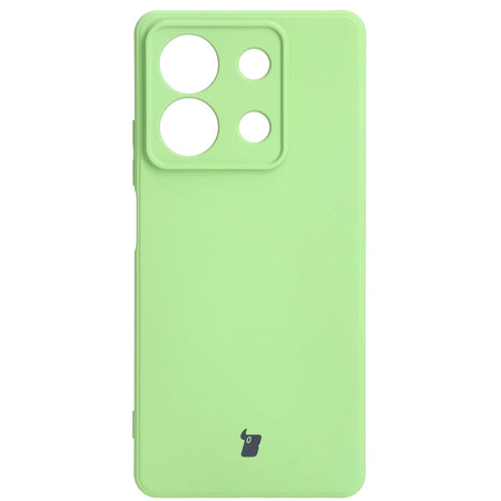 Etui Bizon Case Silicone Sq do Xiaomi Redmi Note 13 5G, jasnozielone