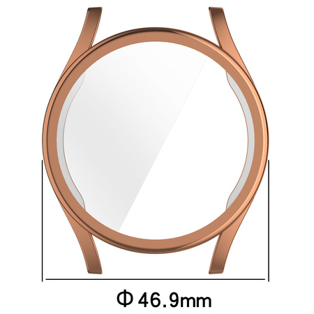 Etui Bizon Case Watch Felipe do Galaxy Watch 7 44 mm, różowozłote