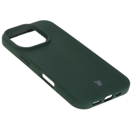 Silikonowe etui Bizon Soft Case do iPhone 16 Pro, ciemnozielone