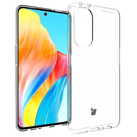 Etui + 2x szkło Bizon Case Clear Pack do Oppo A98 5G, przezroczyste