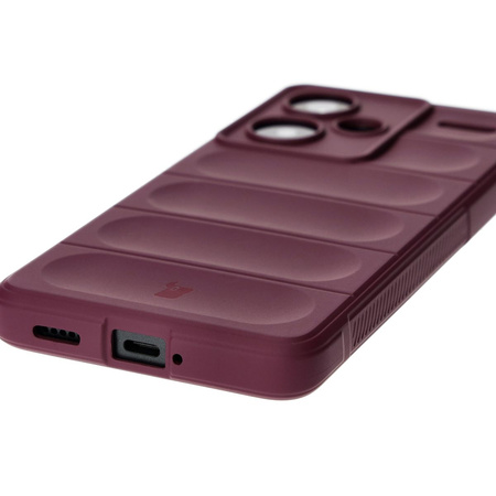 Pancerne etui Bizon Case Tur do Xiaomi Redmi Note 13 Pro+ 5G, burgundowe