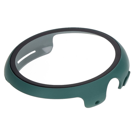Etui ze szkłem do zegarka Bizon Case Watch Adamo do Google Pixel Watch 3 45mm, zielone