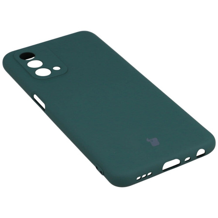 Etui Bizon Case Silicone do Oppo A93 5G, ciemnozielone