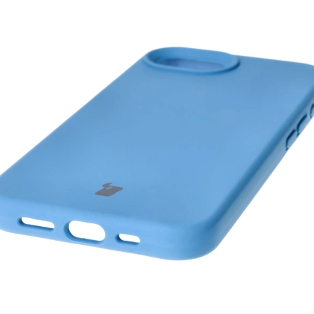 Silikonowe etui Bizon Soft Case do iPhone 16e, niebieskie